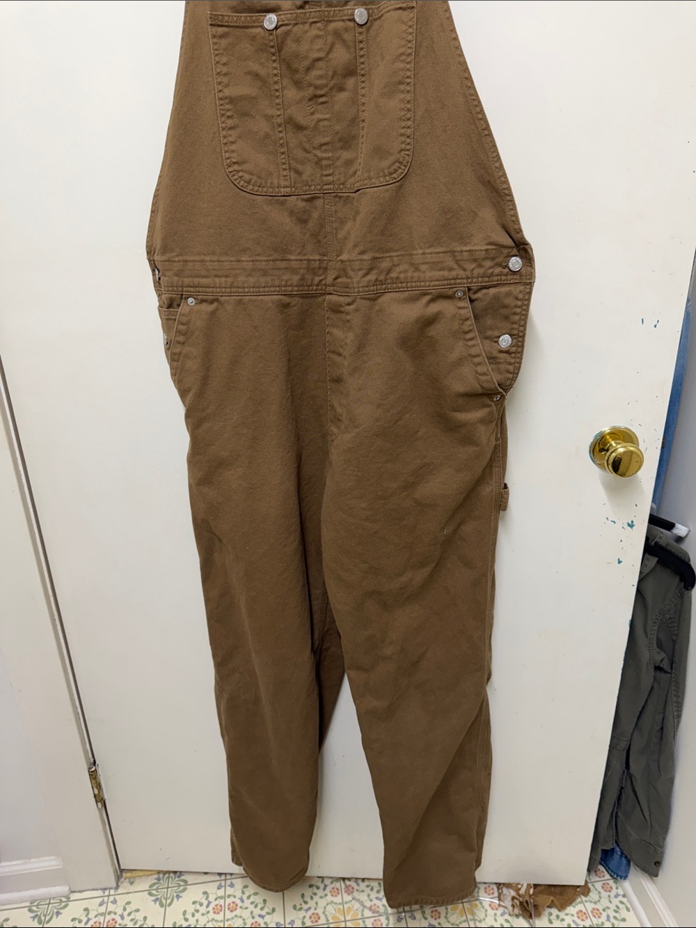 H&M Men's Brown Cargo Overalls